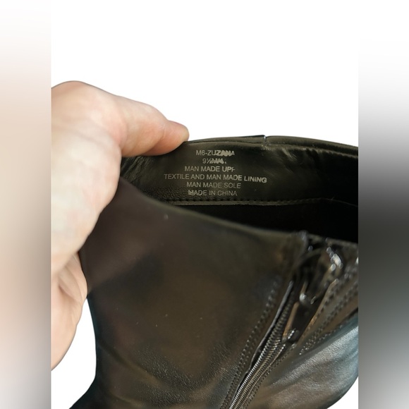 BLACK PLATFORM HIGH HEEL BOOT WITH SIDE ZIPPER-9.5 - Picture 5 of 6